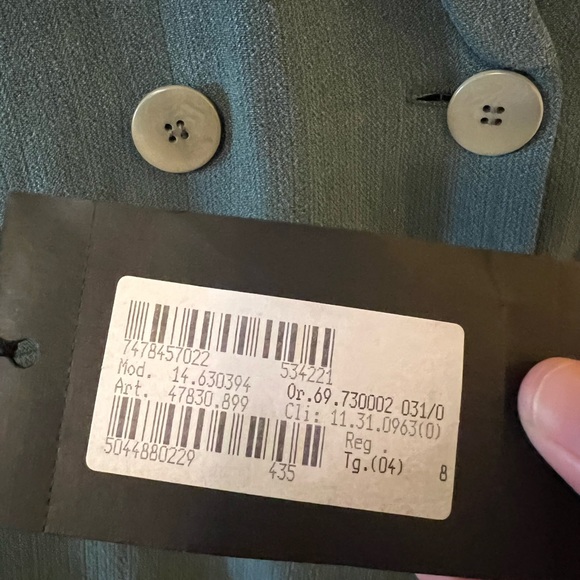 Giorgio Armani Vintage Womens Blazer Jade Green Suit Jacket NWT Sz 40 MSRP $1250 - Picture 6 of 9